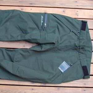 EDDIE BAUER Funski Insulated Ski Snowboards Pants Green Men's Size L NWT